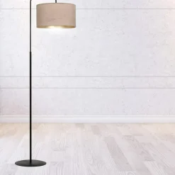 Sklep Kaja Elegancka lampa podłogowa z różowym abażurem 1053/LP1 HILDE | Kaja
