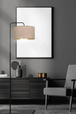 Sklep Kaja Elegancka lampa podłogowa z różowym abażurem 1053/LP1 HILDE | Kaja