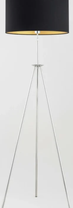 Sklep Kaja Elegancka lampa podłogowa z czarnym abażurem AL 9285 | Kaja