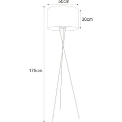 Sklep Kaja Elegancka lampa podłogowa na trójnogu K-4329 | Kaja Oświetlenie