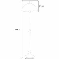 Sklep Kaja Elegancka lampa podłogowa K-F161122 WITRAŻ | Kaja Oświetlenie