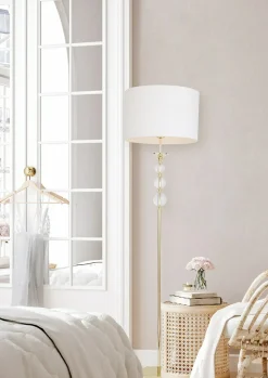 Sklep Kaja Elegancka lampa stojąca do stylowej sypialni RLL93163-1GW - REA II