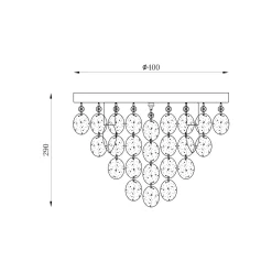 Sklep Kaja Elegancka lampa sufitowa do sypialni 18365L PARDO| Kaja Oświetlenie