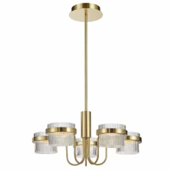 Cheap Elegancka lampa sufitowa do salonu PND-77362-5-40W-GD TIARA | Kaja Żyrandole Nowoczesne