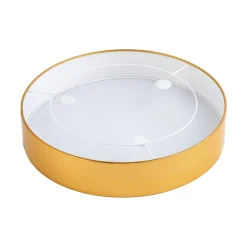 Sklep Kaja Elegancka lampa sufitowa ⌀60cm złoty abażur TK 4843 z serii RONDO GOLD