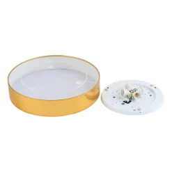 Sklep Kaja Elegancka lampa sufitowa ⌀60cm złoty abażur TK 4843 z serii RONDO GOLD