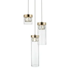 Discount Elegancka lampa wisząca do jadalni P0389-03D-F7AC GEM | Kaja Żyrandole Nowoczesne