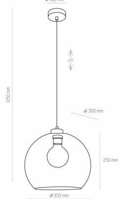 Outlet Elegancka lampa wisząca do kuchni TK 2742 CUBUS | Kaja Oświetlenie Żyrandole Nowoczesne