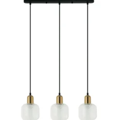 Best Sale Elegancka lampa wisząca PND-67594-3-BRO+CL LAMEZIA | Kaja Oświetlenie Żyrandole Nowoczesne