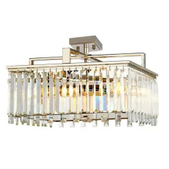 Sklep Kaja Elegancka lampa wisząca, polerowany nikiel ARIES-4P-L z serii ARIES