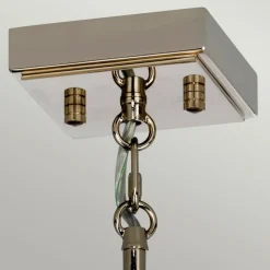 Sklep Kaja Elegancka lampa wisząca, polerowany nikiel ARIES-4P-L z serii ARIES