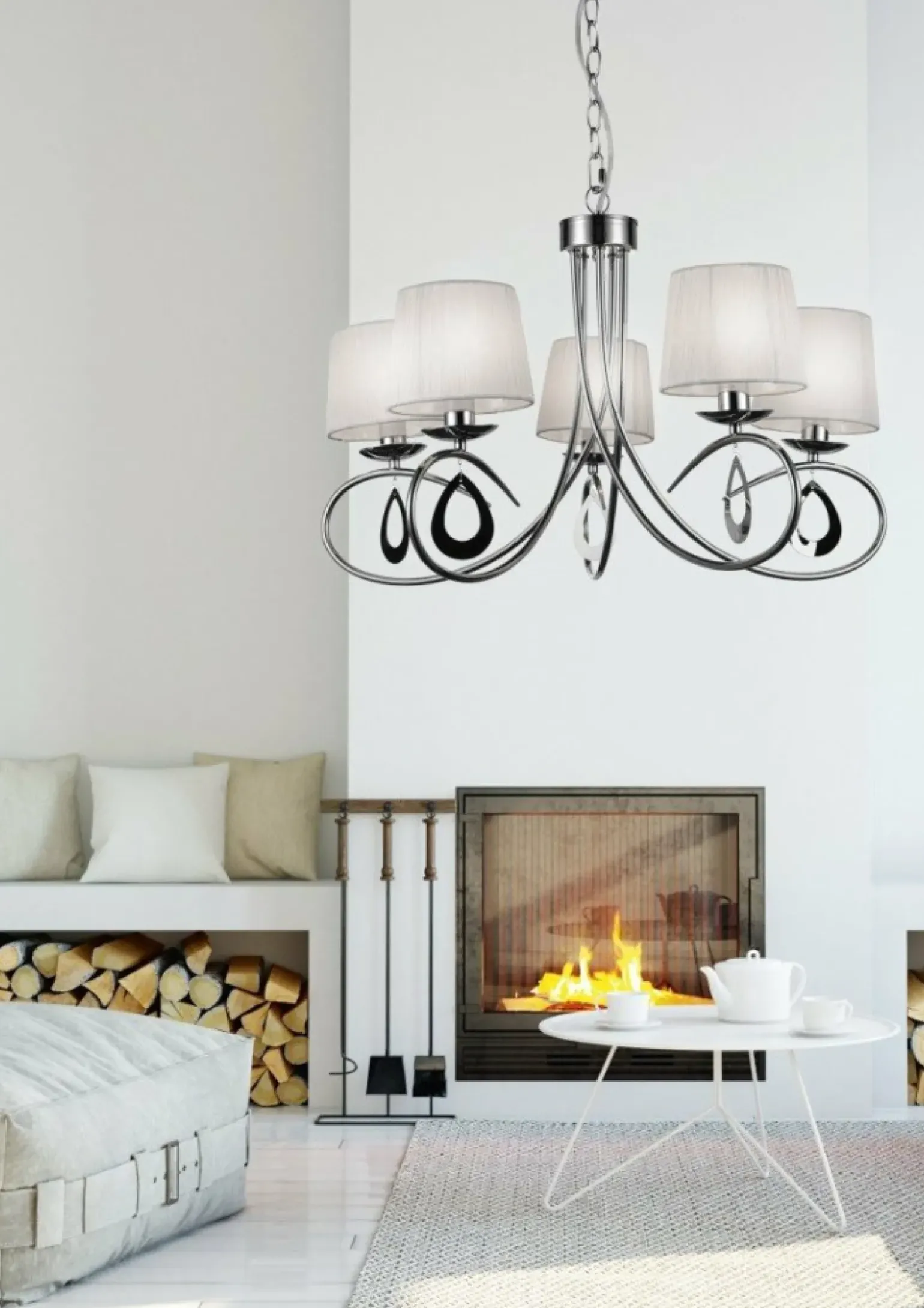 Sklep Kaja Elegancka lampa wisząca retro glamour 35-21687 ARNIKA | Kaja