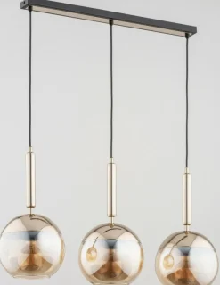 Best Elegancka lampa wisząca w złocie i czerni AL 63065 | Kaja Żyrandole Nowoczesne