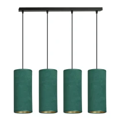 Sklep Kaja Elegancka lampa wisząca z zielonymi abażurami 1058/4 BENTE | Kaja