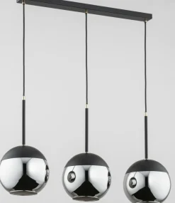 Discount Elegancka lampa wisząca z lustrzanymi kloszami AL 62158 | Kaja Żyrandole Nowoczesne