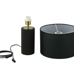 Sklep Kaja Elegancka lampka na szafkę nocną LP-787/1T CZARNA TOKIO | Kaja