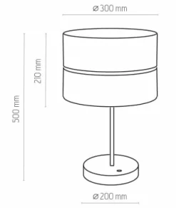 Sklep Kaja Elegancka lampka na szafkę nocną TK 5467 HILTON | Kaja Oświetlenie