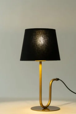 Sklep Kaja Elegancka lampka nocna z czarnym abażurem SIG 50358 VOLUTTO | Kaja