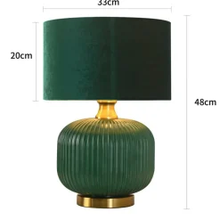Sklep Kaja Elegancka lampka stołowa LP-1515/1T SMALL GREEN TAMIZA | Kaja