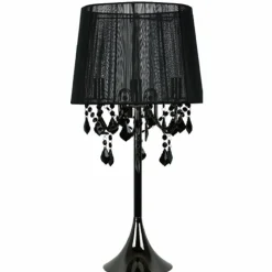 Sklep Kaja Elegancka lampka stołowa LP-5005/1T CZARNA MONA | Kaja Oświetlenie