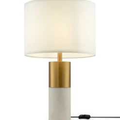 Sklep Kaja Elegancka lampka stołowa z białym abażurem Z030TL-01BS z serii BIANCO