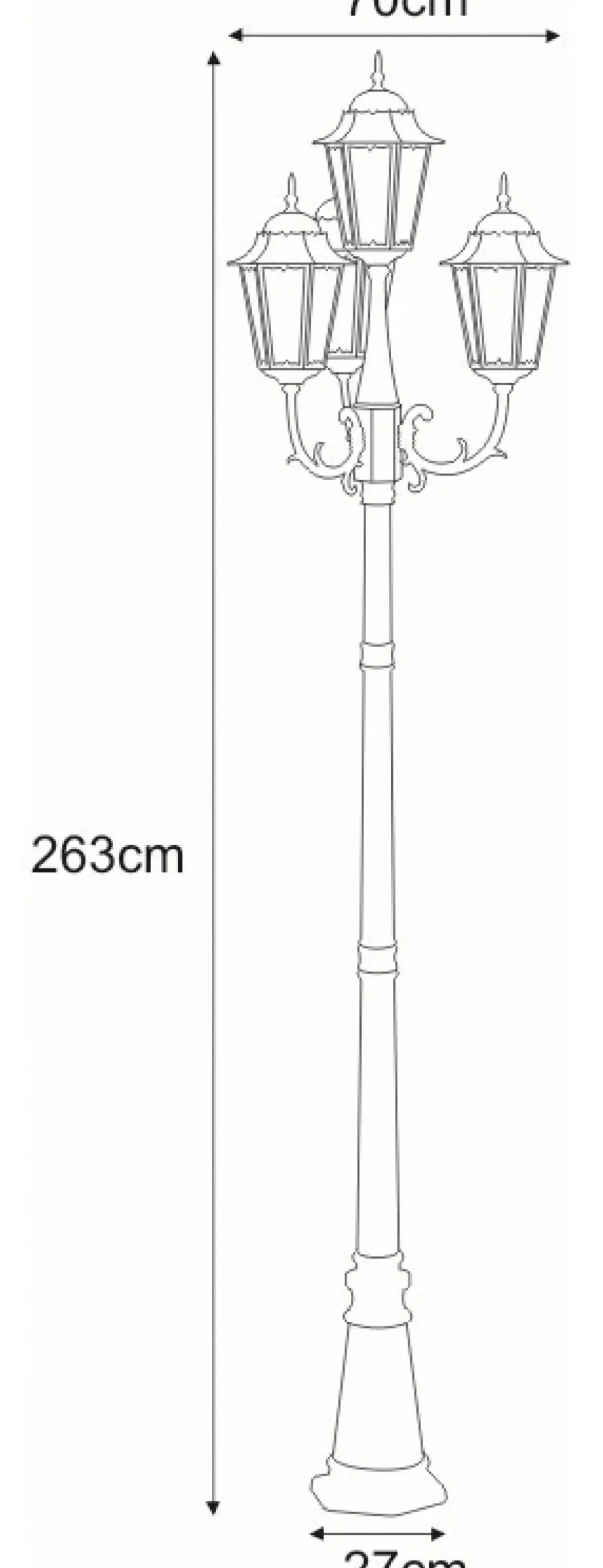Sklep Kaja Elegancka latarnia K-7006A2/4 CZARNY/ZŁOTY LOZANA | Kaja Oświetlenie