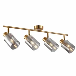 Best Sale Elegancka listwa z ruchomymi reflektorami SPL-5581-4-BRO-SG SARDO Żyrandole Nowoczesne