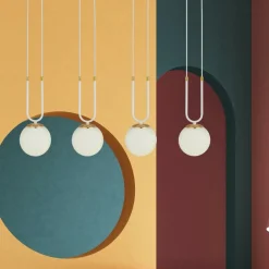 Cheap Elegancka, prosta lampa wisząca nad stół 1115/4 GLAM | Kaja Żyrandole Nowoczesne