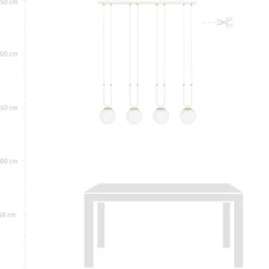 Cheap Elegancka, prosta lampa wisząca nad stół 1115/4 GLAM | Kaja Żyrandole Nowoczesne