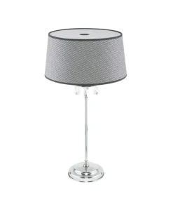 Sklep Kaja Elegancka, srebrna lampka stołowa JUP 1608 EGIDA | Kaja Oświetlenie