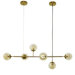 Best Elegancka szeroka złota lampa wisząca AZ4699 HELIOS | Kaja Oświetlenie Żyrandole Nowoczesne