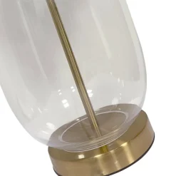 Sklep Kaja Elegancka, szklana lampka na szafkę nocną LP-919/1T TRANSP AMUR | Kaja