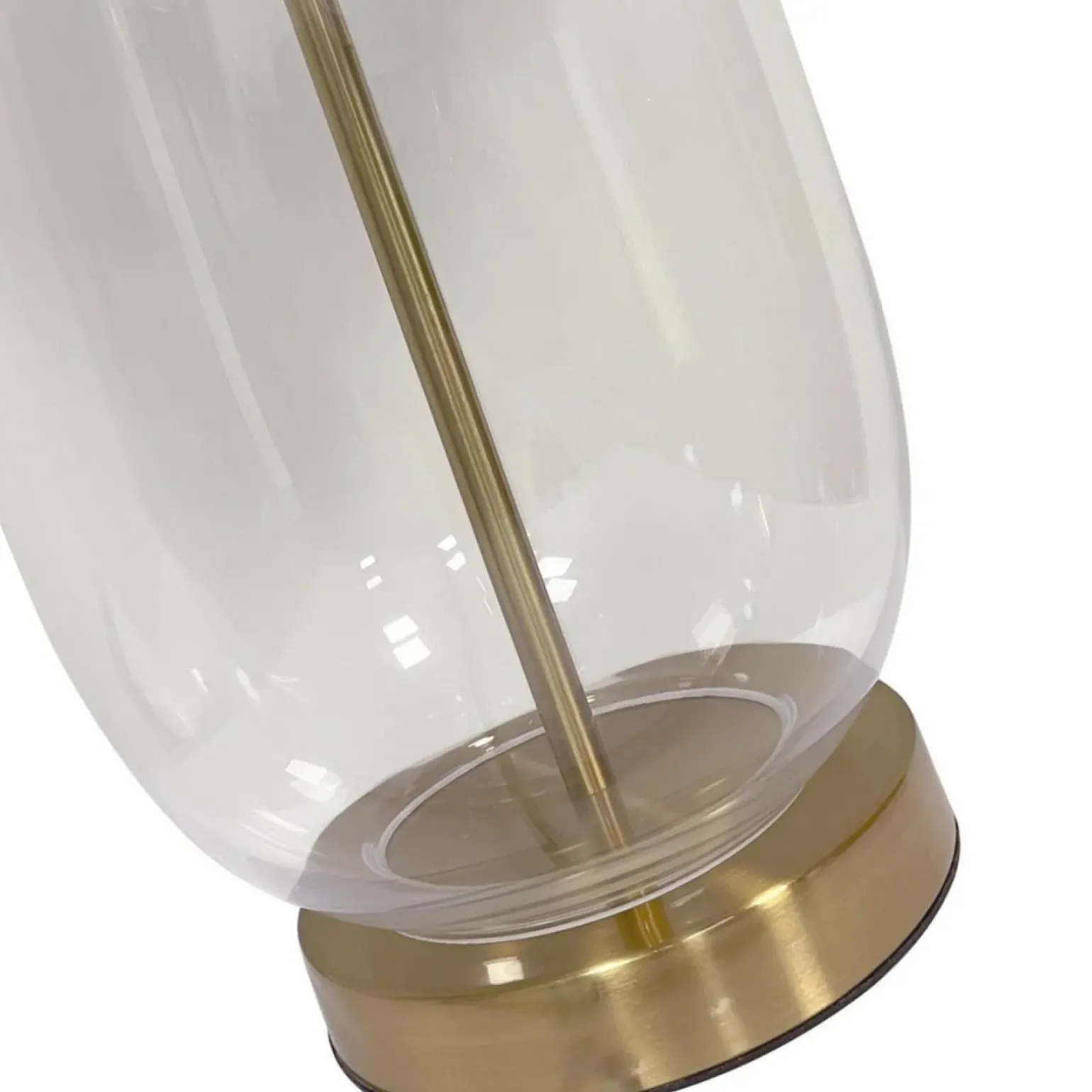 Sklep Kaja Elegancka, szklana lampka na szafkę nocną LP-919/1T TRANSP AMUR | Kaja