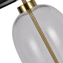 Sklep Kaja Elegancka, szklana lampka na szafkę nocną LP-919/1T TRANSP AMUR | Kaja