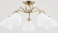 Sklep Kaja Elegancka złota lampa sufitowa na 5 kloszy AL 23755 | Kaja