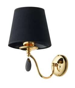 Sklep Kaja Elegancki, czarno-złoty kinkiet JUP 1798 EGIDA | Kaja Oświetlenie