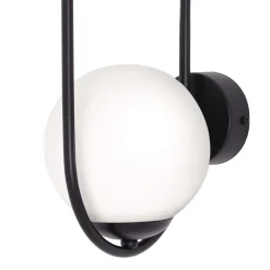 Sklep Kaja Elegancki kinkiet ścienny z mlecznym kloszem K-5105 z serii PARVA