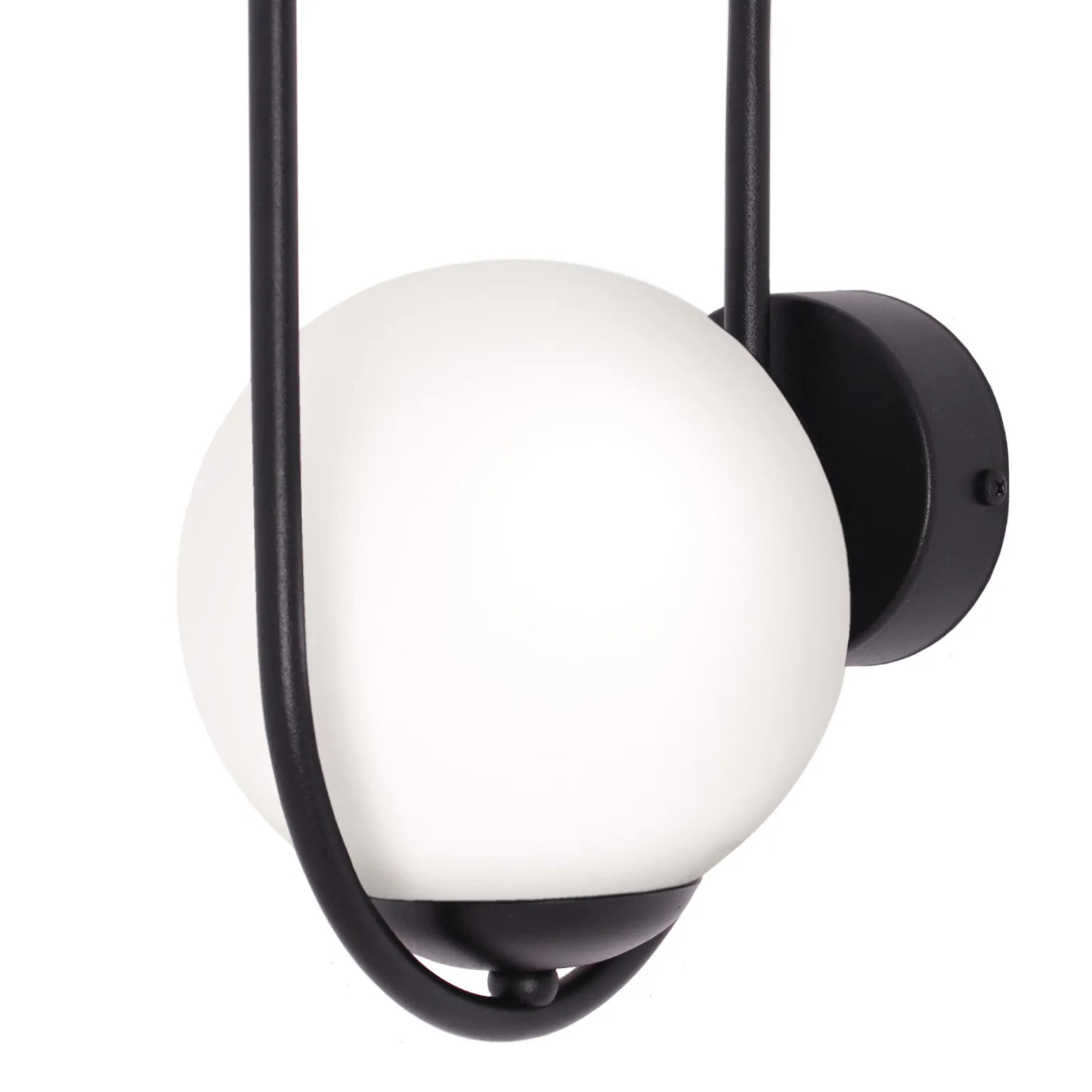 Sklep Kaja Elegancki kinkiet ścienny z mlecznym kloszem K-5105 z serii PARVA