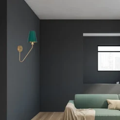 Sklep Kaja Elegancki kinkiet ścienny w zielonym kolorze MLP4906 z serii VICTORIA | Kaja Ośw