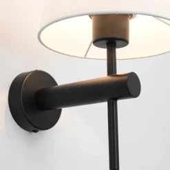 Sklep Kaja Elegancki kinkiet do sypialni LP-1133/1W BK TIVOLI | Kaja Oświetlenie