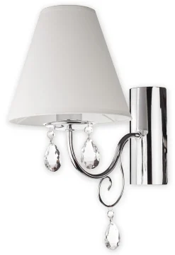 Sklep Kaja Elegancki kinkiet do sypialni glamour O1960 CH BIA VELIO | Kaja