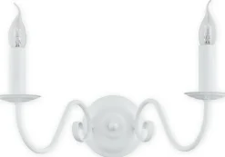 Sklep Kaja Elegancki kinkiet na 2 świecowe żarówki O2891 K2 BIA | Kaja