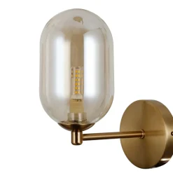 Sklep Kaja Elegancki kinkiet w kolorze mosiądzu WL-4215-1-HBR z serii PERANO