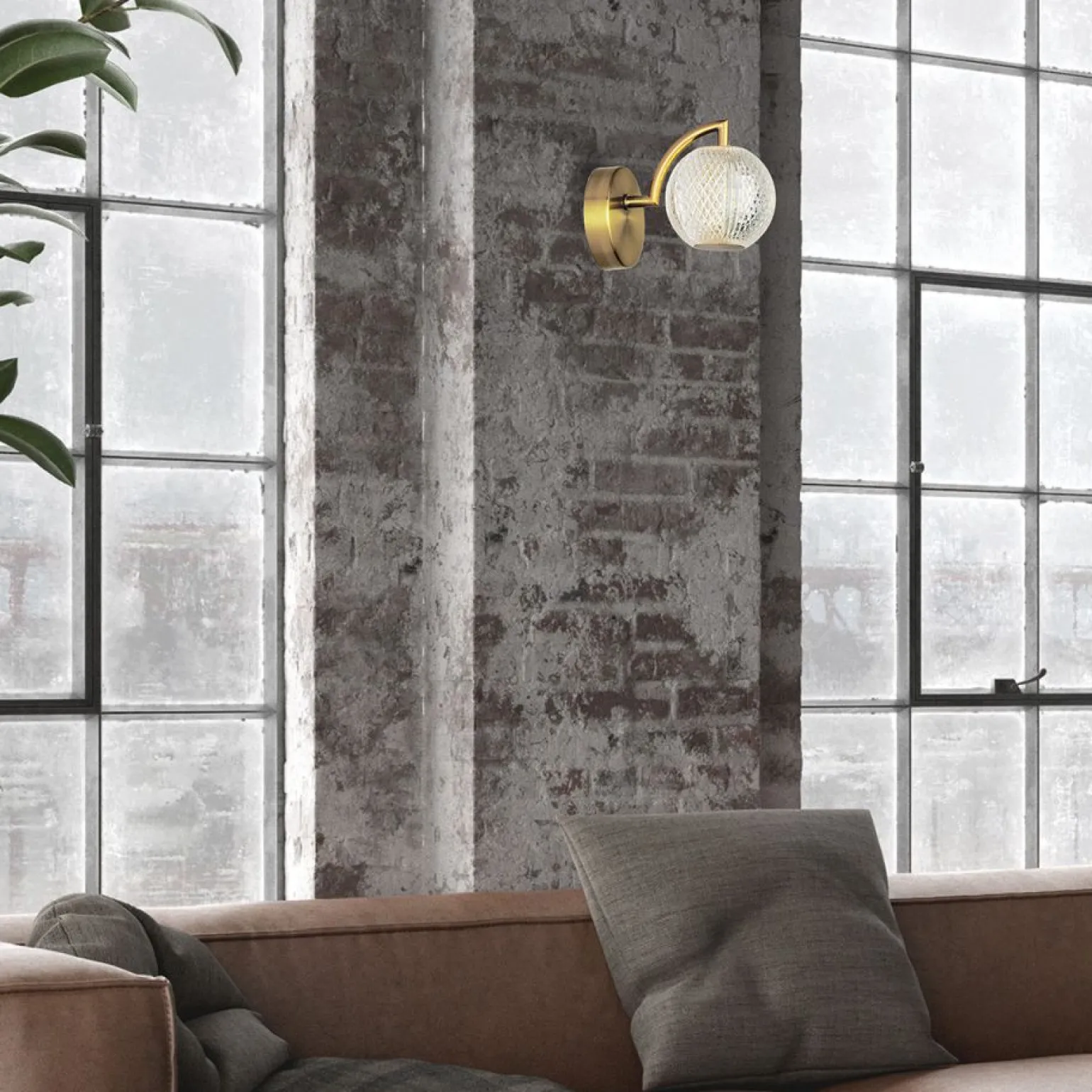 Sklep Kaja Elegancki kinkiet w złotym kolorze LP-2202/1W GD DIAMOND | Kaja