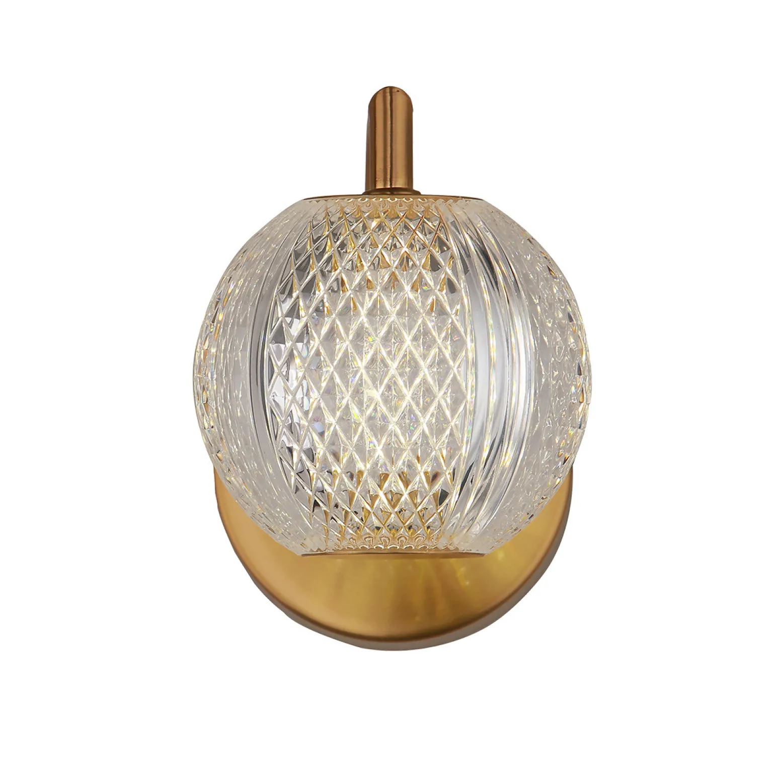 Sklep Kaja Elegancki kinkiet w złotym kolorze LP-2202/1W GD DIAMOND | Kaja