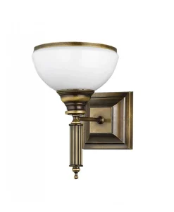 Sklep Kaja Elegancki kinkiet z mlecznym kloszem JUP 625 ZEUS | Kaja Oświetlenie