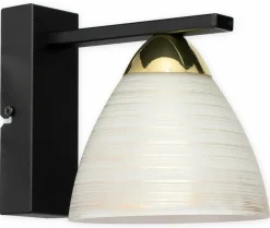 Sklep Kaja Elegancki kinkiet ze złotym elementem O3270 K1 CZA + ZL z serii BAFER