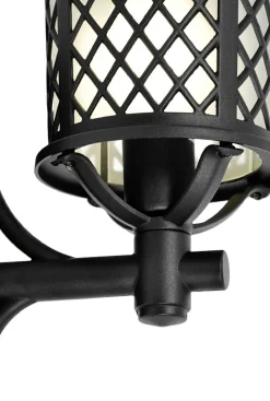 Sklep Kaja Elegancki kinkiet zewnętrzny z ozdobną kratką K-8215 z serii CHICAGO