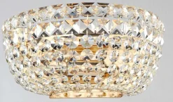 Sklep Kaja Elegancki, kryształowy kinkiet DIA100-WL-02-G BASFOR | Kaja