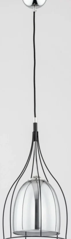 Best Elegancki pojedynczy zwis z podwójnym kloszem AL 60564 | Kaja Żyrandole Nowoczesne